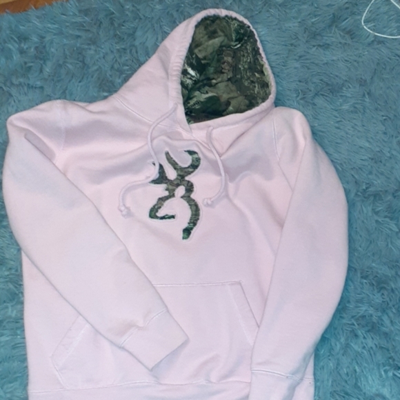 Pink Browning (real tree) hoodie sz M - Picture 1 of 2